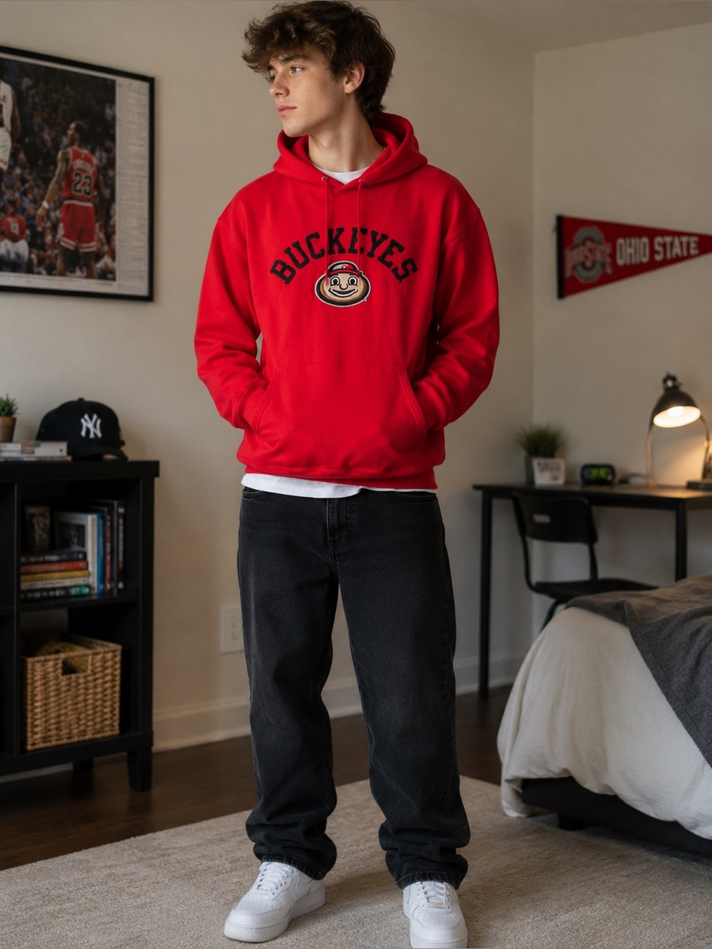 Ohio state Buckeyes hoodie size M unisex